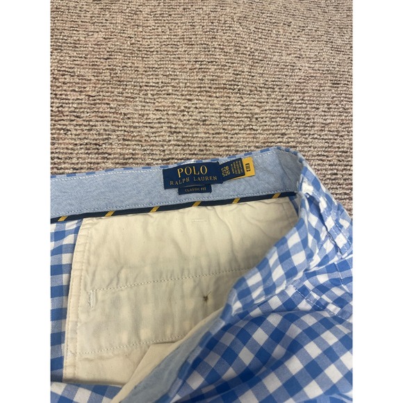 Polo Ralph Lauren Classic Fit‎ Gingham Plaid Skull Embroidered Size 52B NWT - Picture 6 of 14